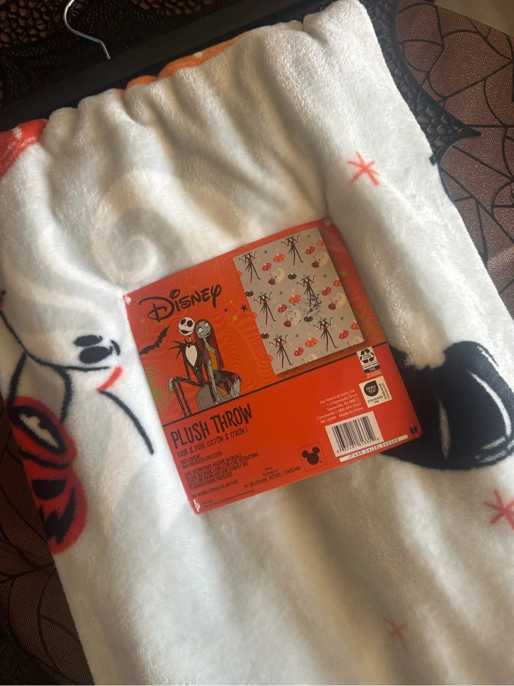 Disney Nightmare Before Christmas Throw Blanket